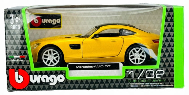 Carro Coleccionable A Escala 1/32 Mercedes-amg Gt Amarillo