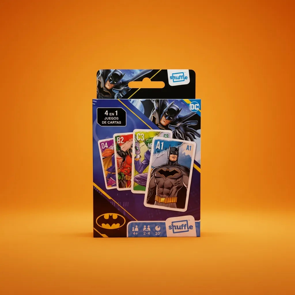 Juego De Cartas 4 En 1 Batman Para Niños