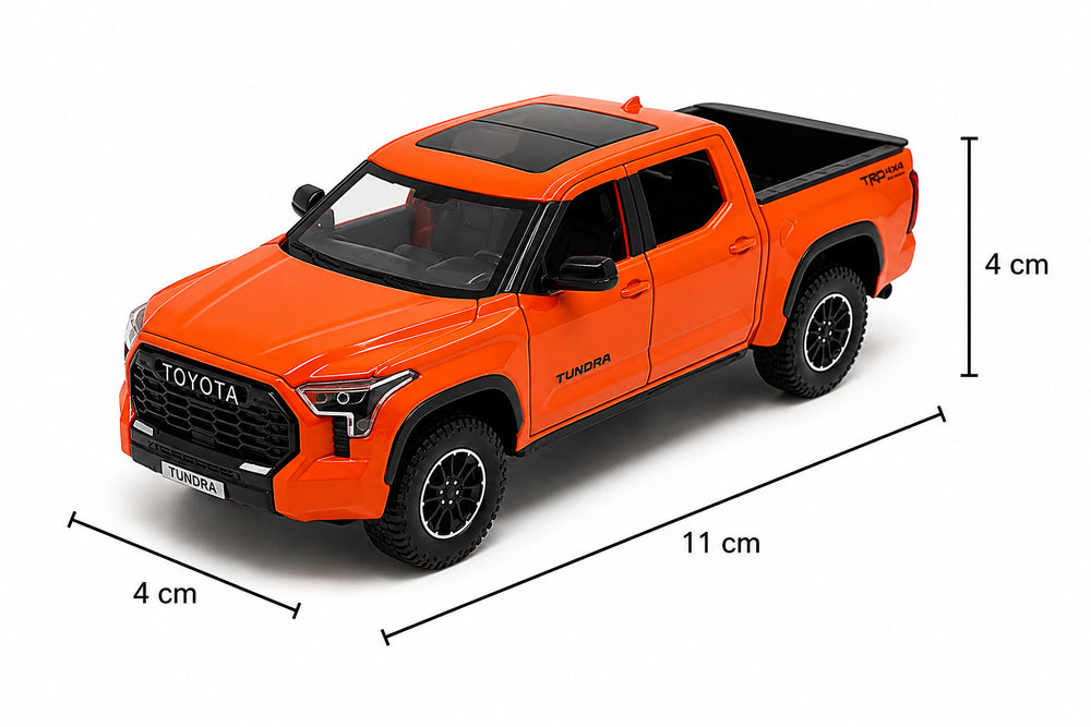 Carro Coleccionable 1:36 Toyota Tunddra Trd Pro Naranja