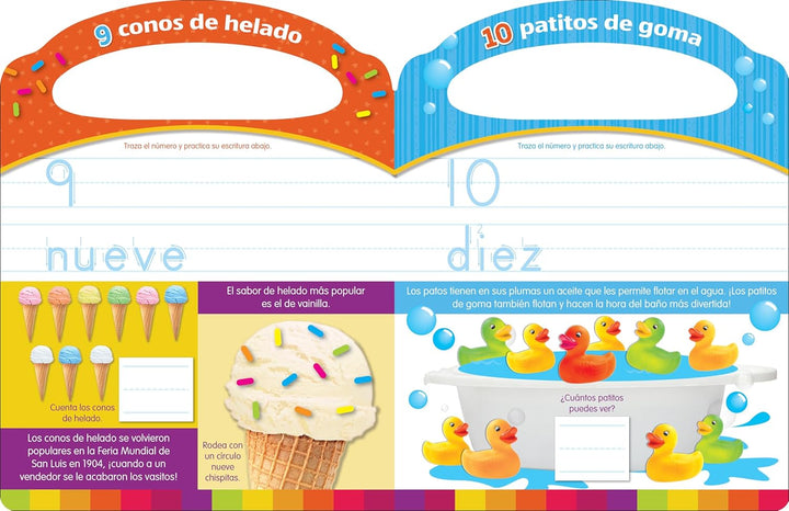 Libro Didáctico Escribe Y Borra Aprende A Contar Para Niños