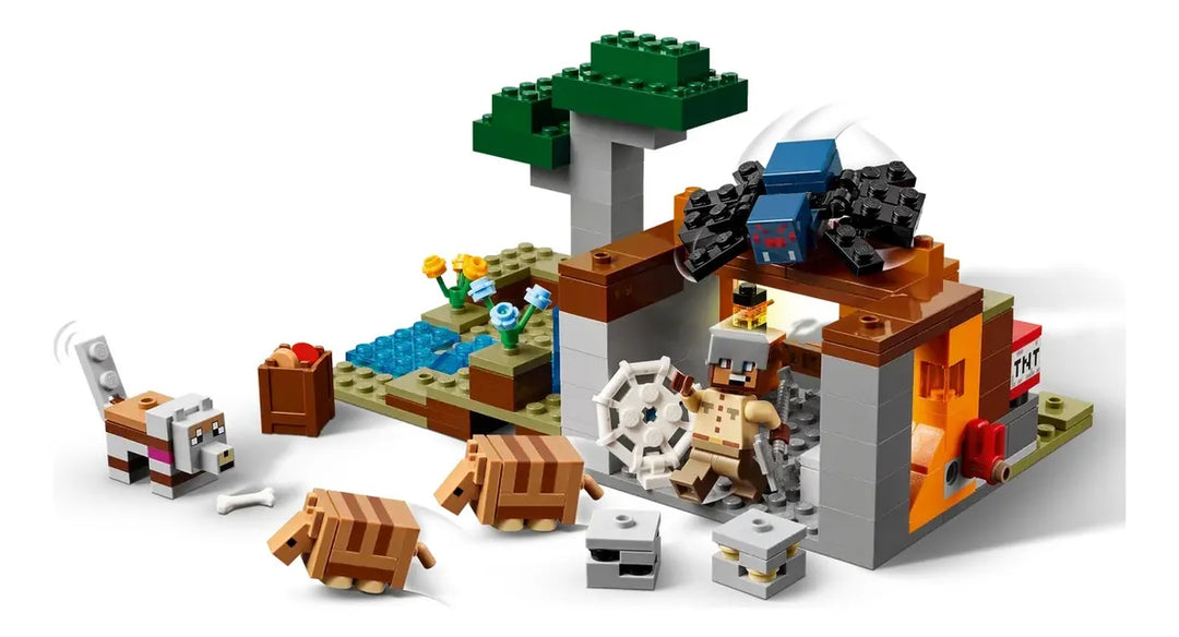 Lego Minecraft La Expedición Minera Del Armadillo 247 Piezas