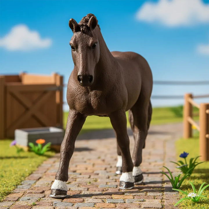 Figura Coleccionable Caballo Alemán Pintada A Mano