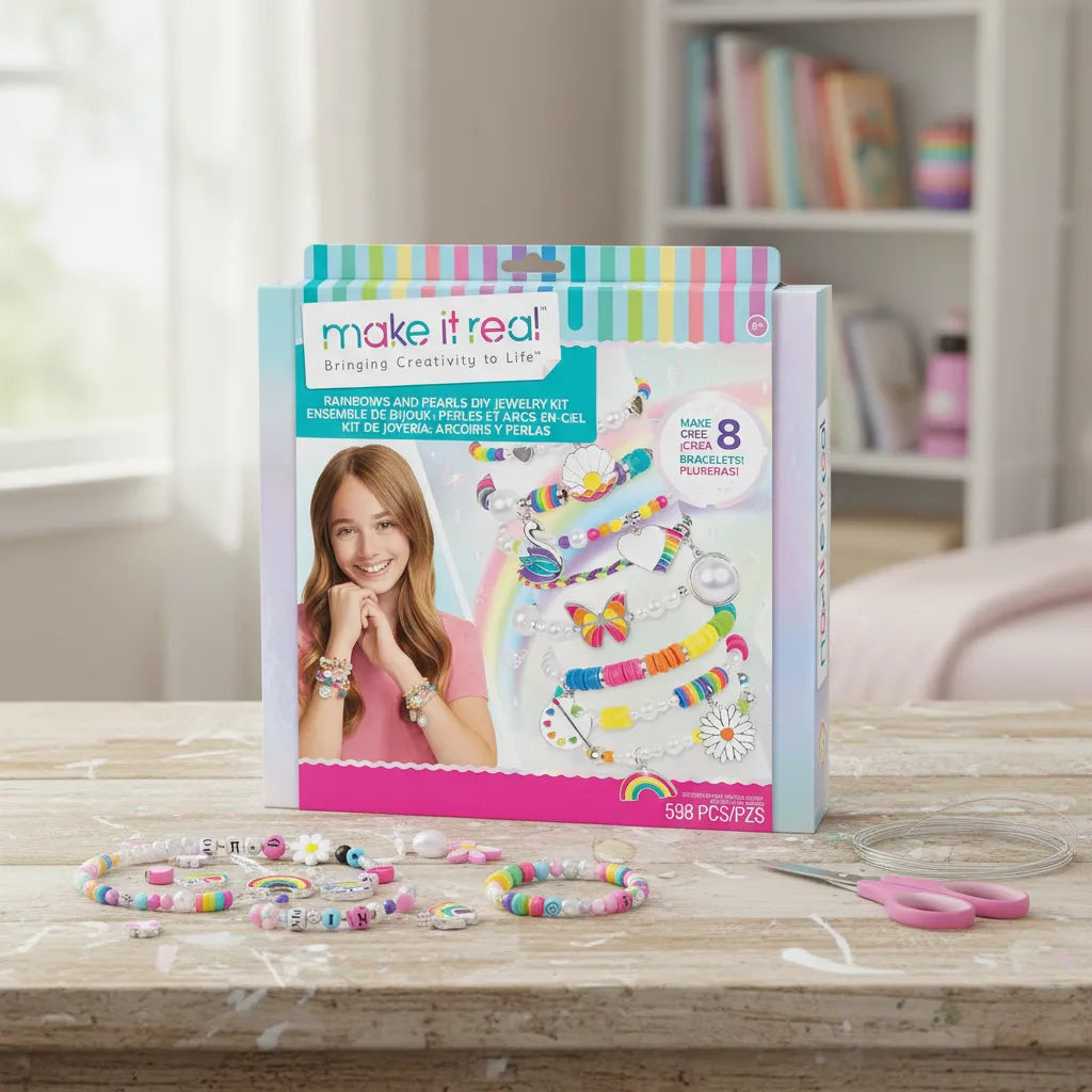 Set De Crear 8 Manillas 598 Piezas Para Niñas