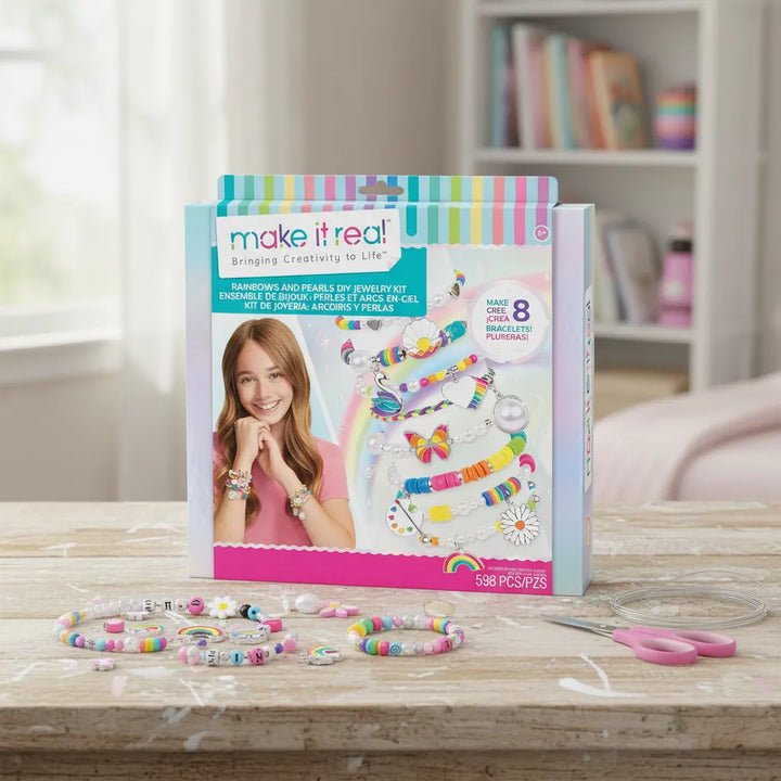 Set De Crear 8 Manillas 598 Piezas Para Niñas
