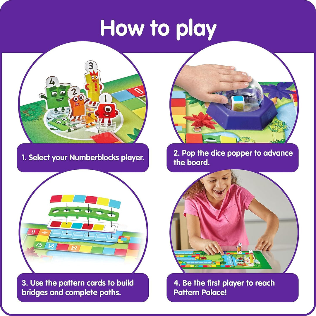 Juego De Mesa Carrera De Bloques Numérico Para Niños