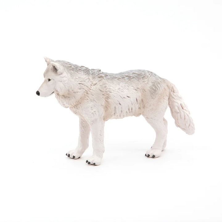 Figura Coleccionable Lobo Polar Pintados A Mano Papo