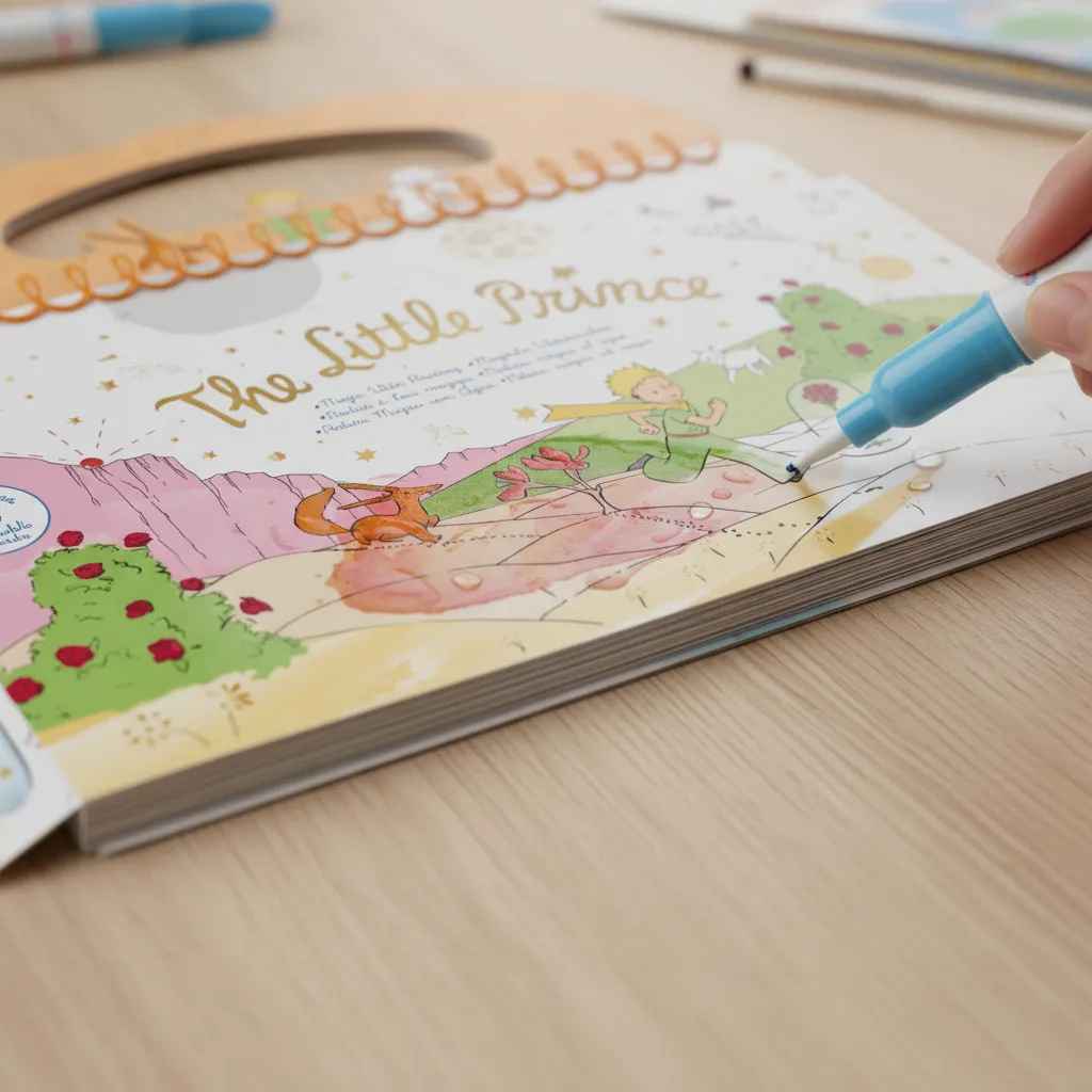 Libro Para Pintar El Principito Reutilizable Niños
