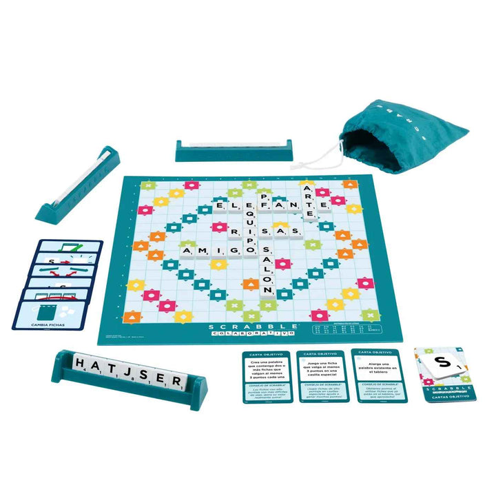 Juego De Mesa Scrabble 2 En 1 Para La Familia