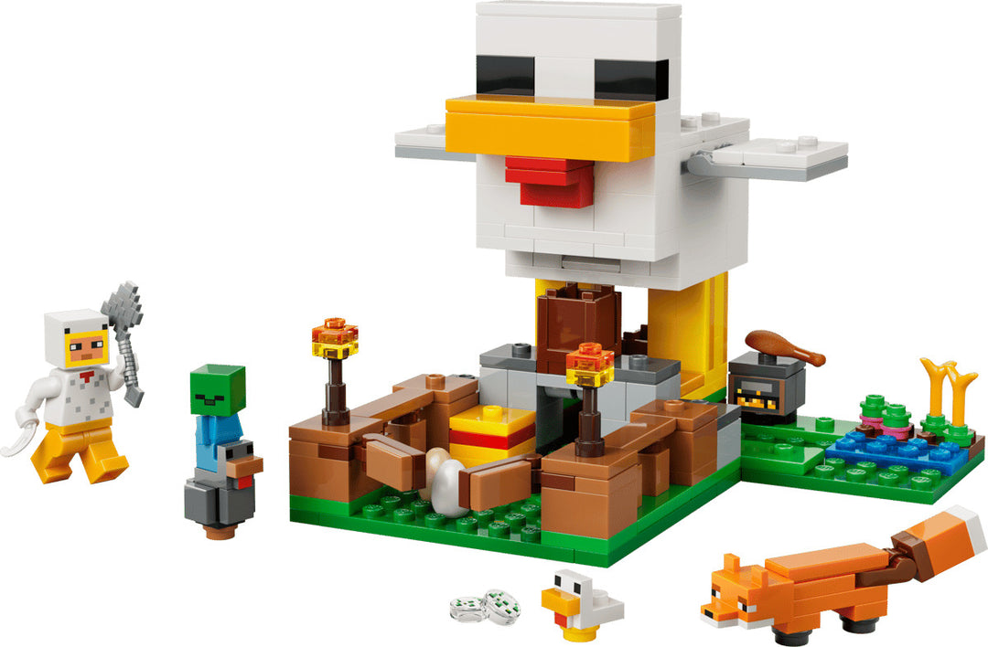 Juego Construcción Minecraft Granja De Gallinas Lego Original