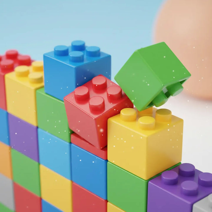 Juego Construcción Creativo De Bloques De Colores Para Niños