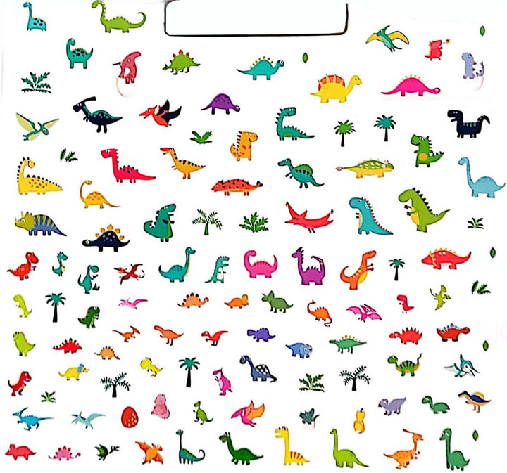 Libro Infantil Para Colorear Dinosaurios 100 Pegatinas