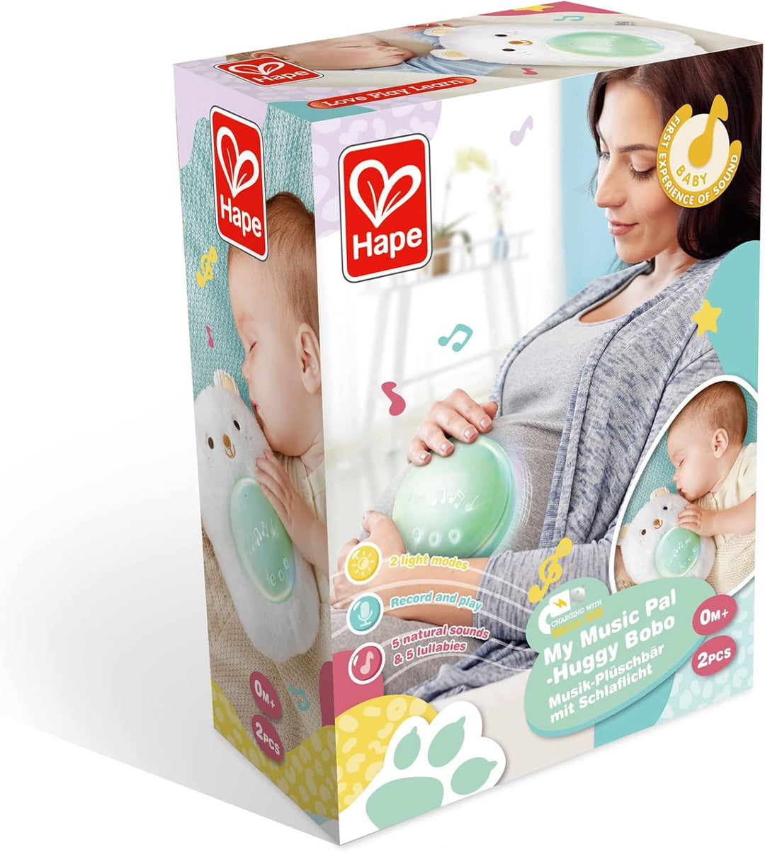 Juguete relajante de peluche con sonidos para bebés