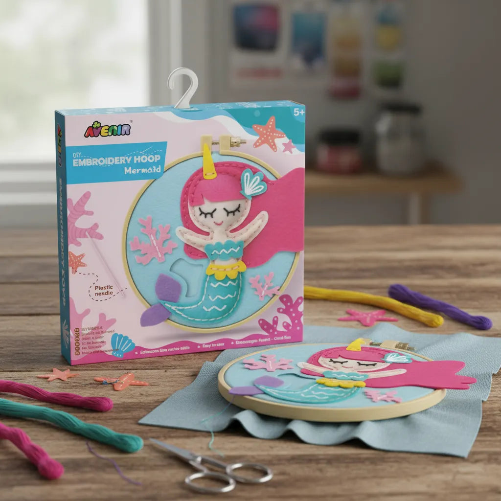 Set De Arte Y Manualidades Bordado Sirena
