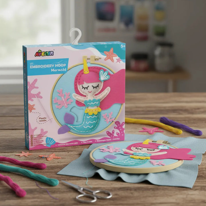 Set De Arte Y Manualidades Bordado Sirena