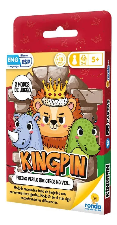 Juego De Mesa De Agilidad Mental Kingpin Ronda Para Niños