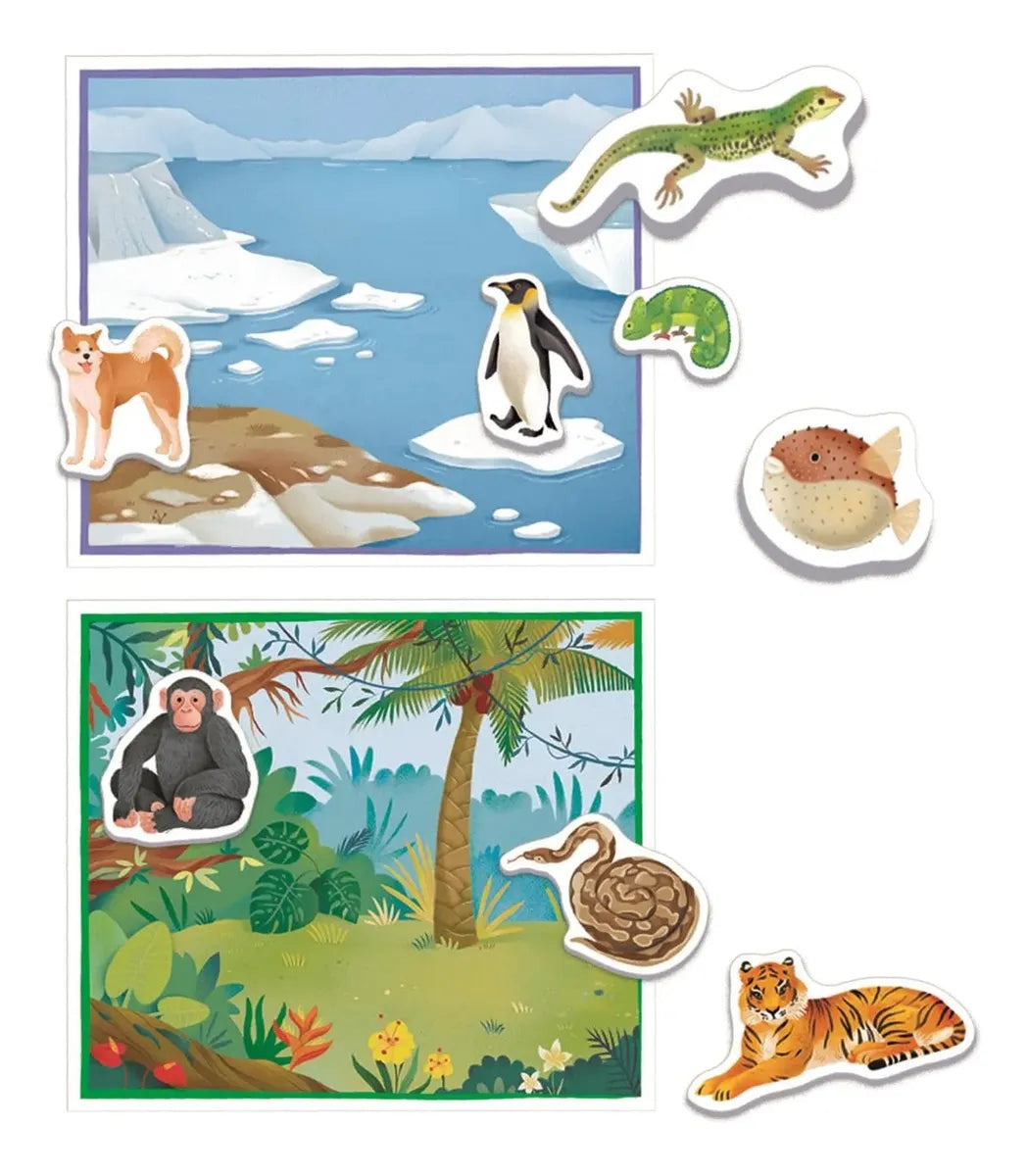 Juego Didáctico Habitad Los Animales Para Niños