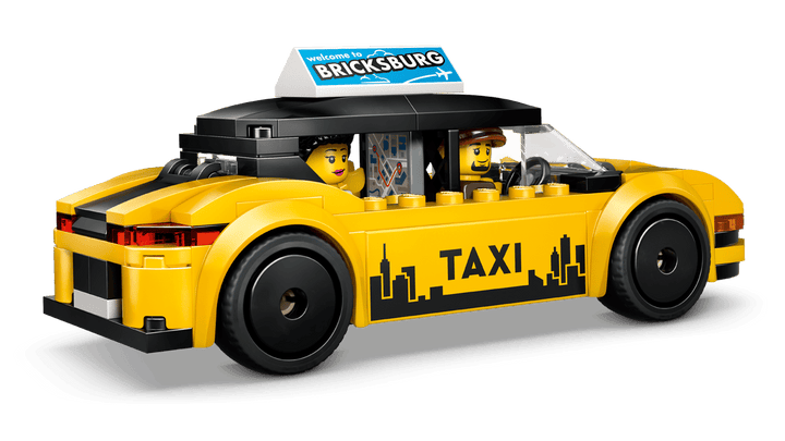 Juego De Construcción Taxi Amarillo 122 Piezas Lego Original