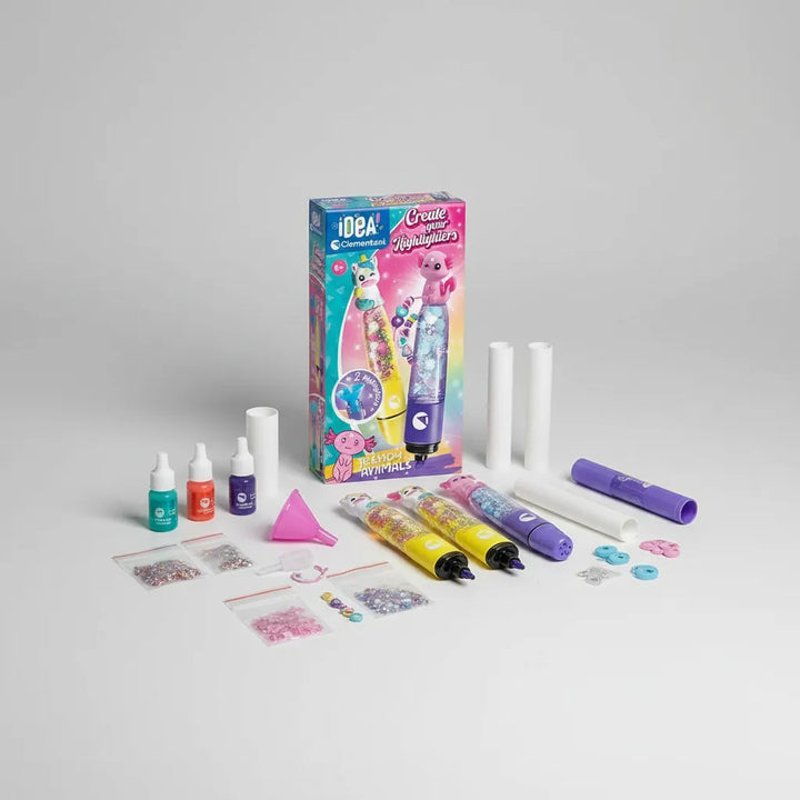 Juego Kit Crea Resaltadores Animales Fantásticos Para Niños