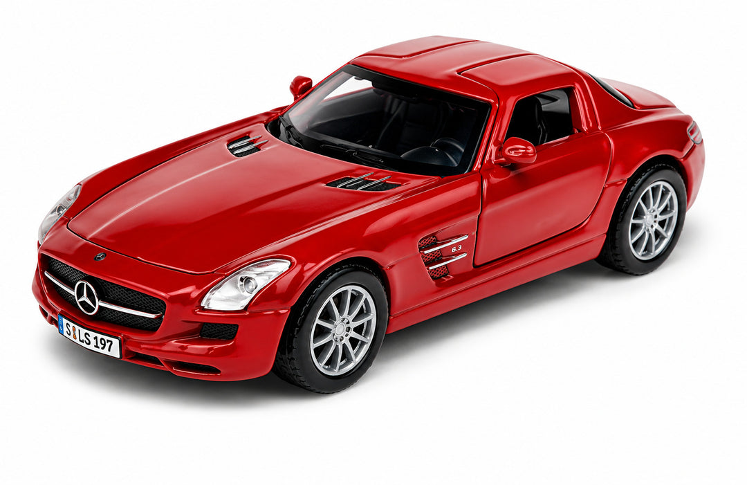 Carro Coleccionable A Escala 1/36 Mercedes Benz Sls Amg Rojo