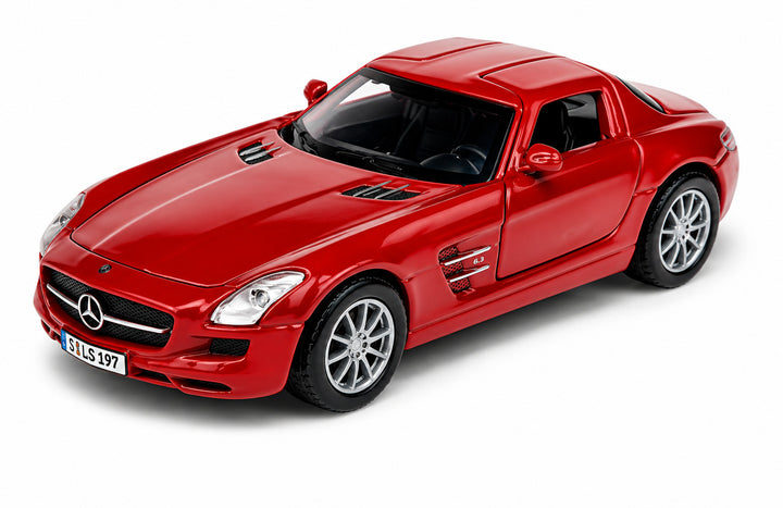 Carro Coleccionable A Escala 1/36 Mercedes Benz Sls Amg Rojo