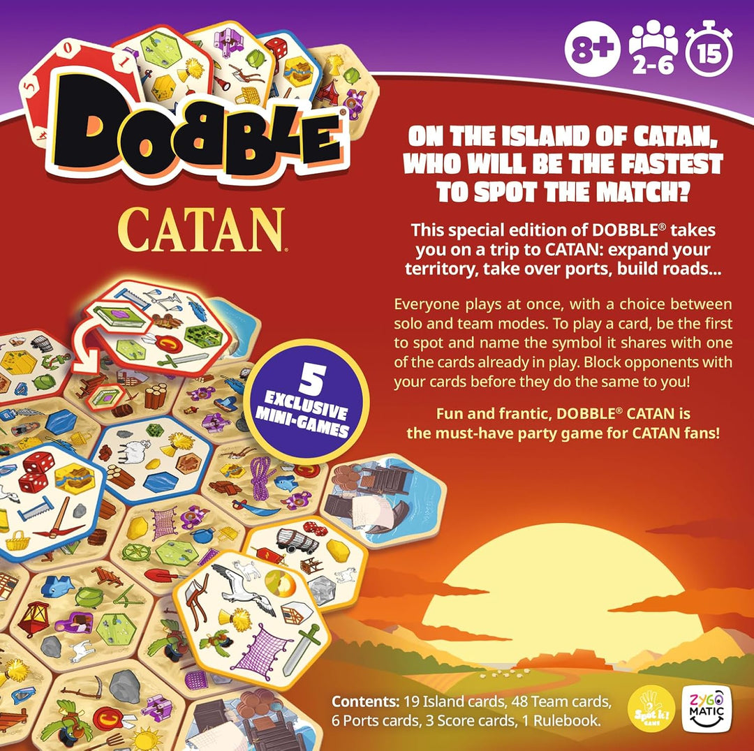 Juego De Mesa Estrategia Dobble Catan Para Adultos