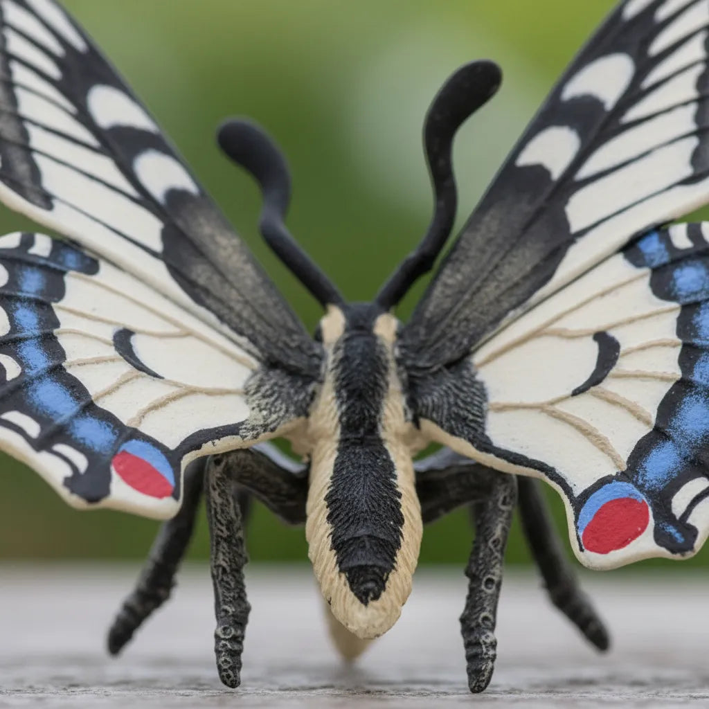 Figura Mariposa Rey Pintada A Mano Papo