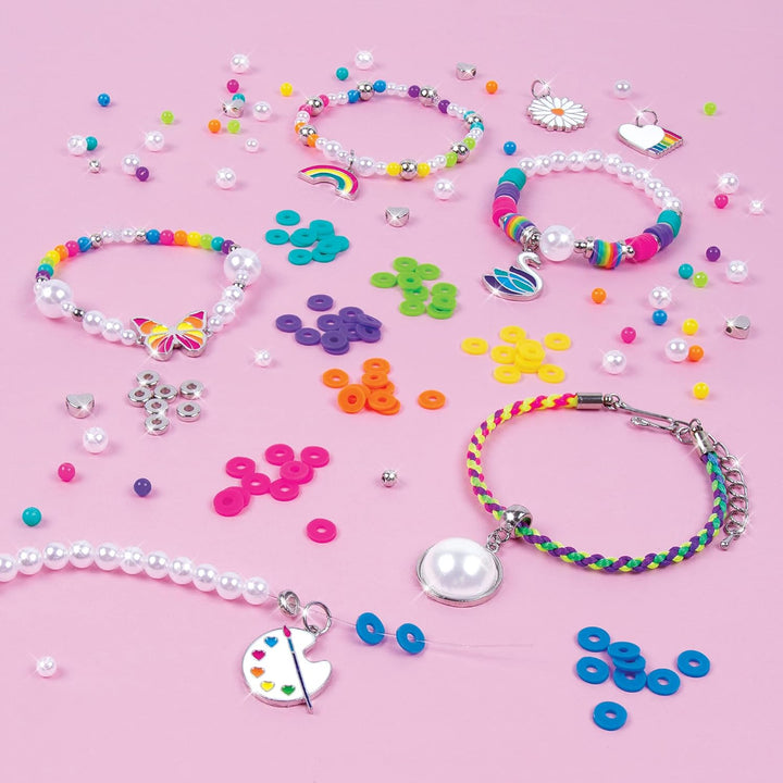 Set De Crear 8 Manillas 598 Piezas Para Niñas