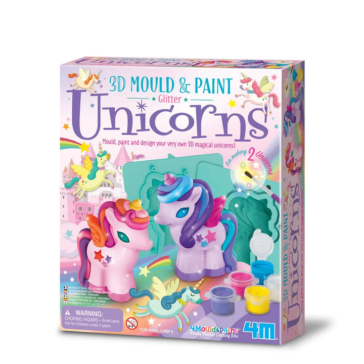 Kit Creativo Moldea Y Pinta Unicornios 3d Para Niñas
