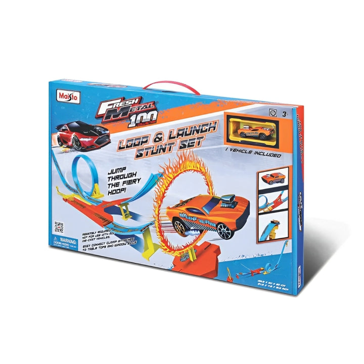 Pista De Carros Lanzamiento Y Acrobacia Niños