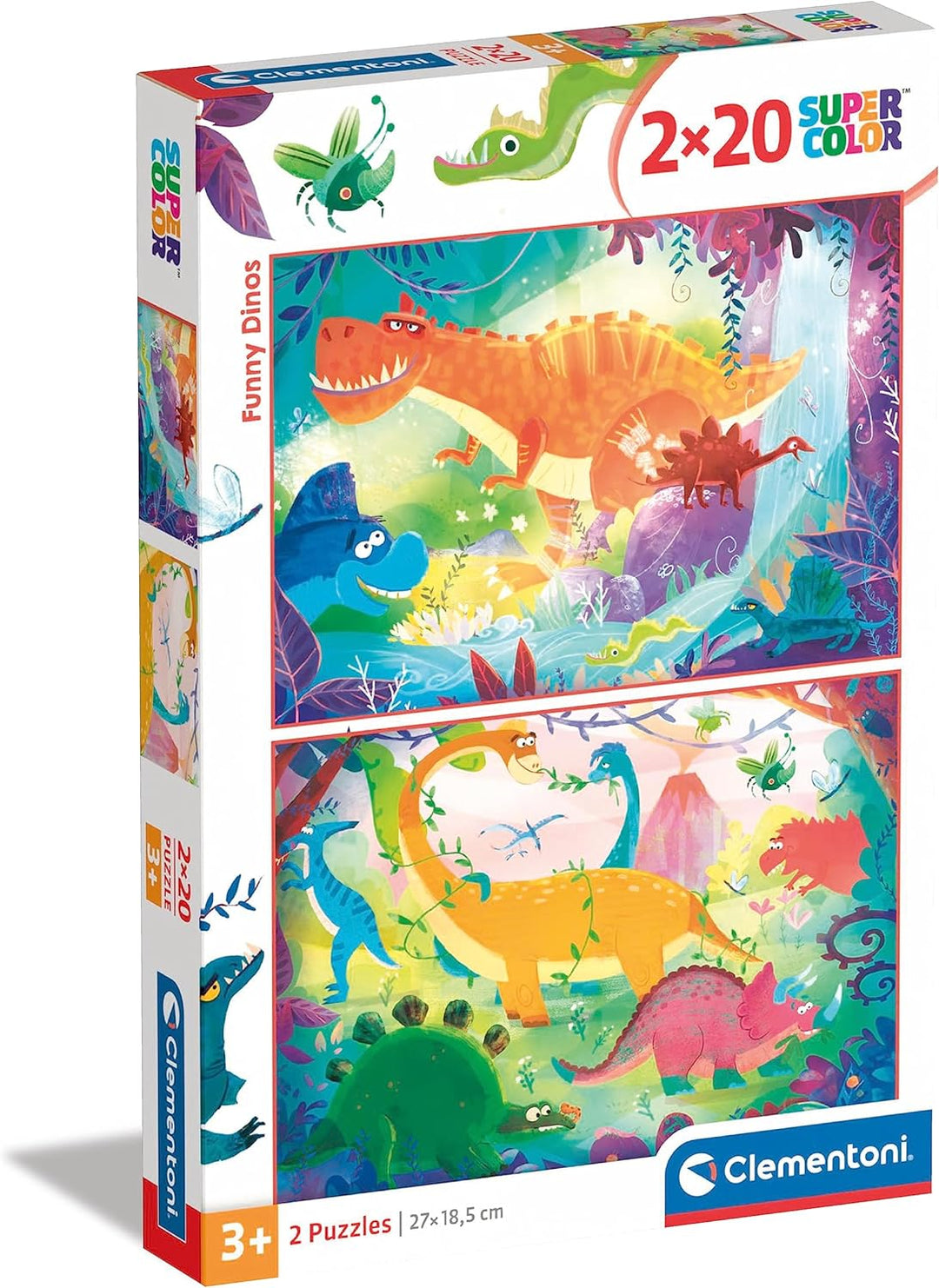 Rompecabezas 40 Piezas 2 En 1 Dinosaurios Niños