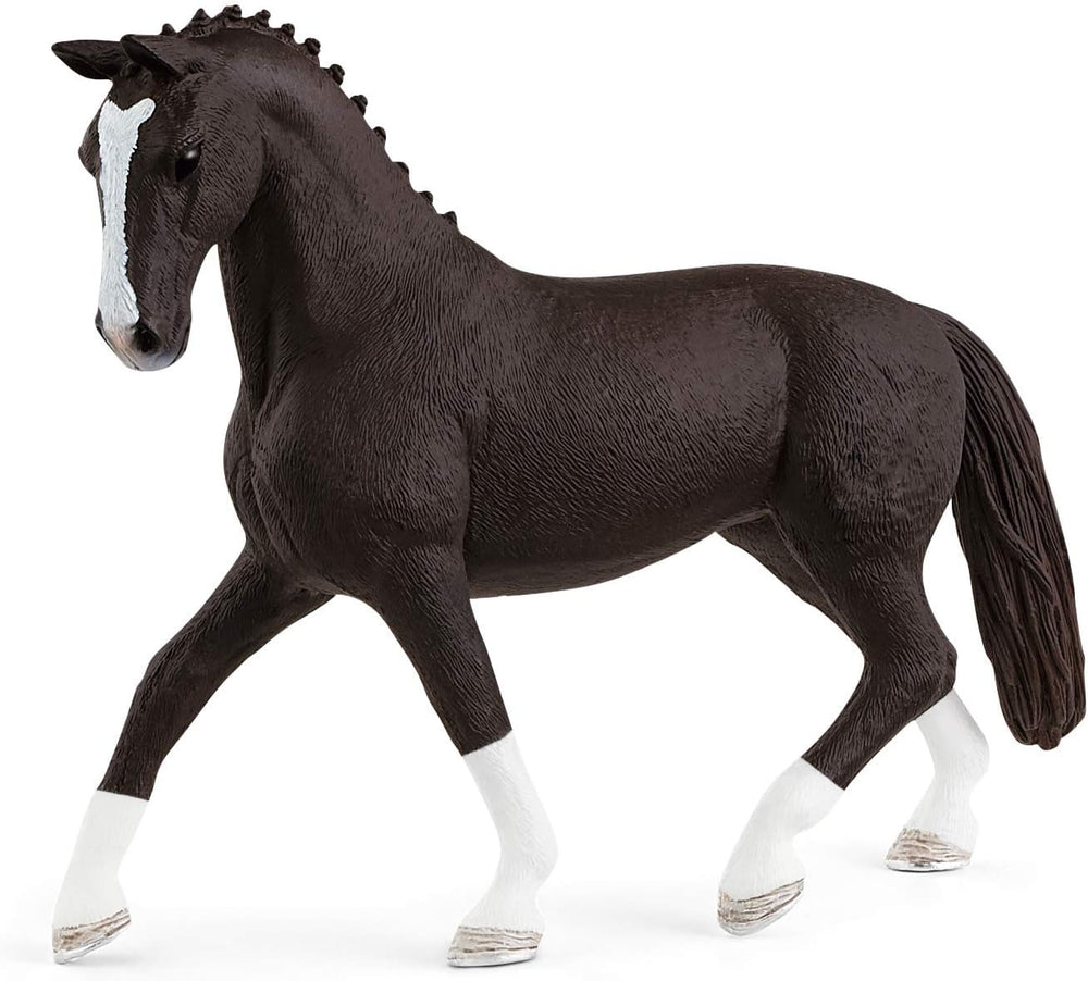 Figura Caballo Hannoveriana Negra Pintada A Mano