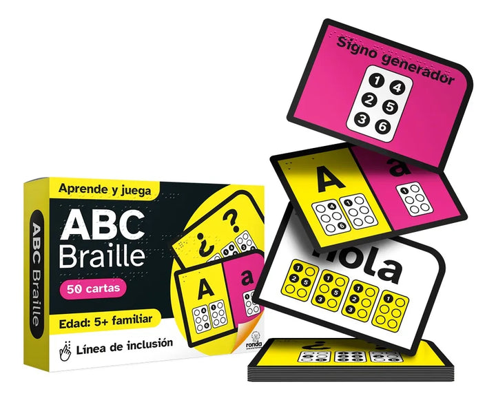 Juego De Cartas Didáctico Braille Abc Niños