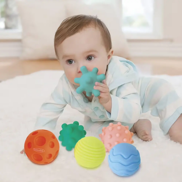 Juego Pelotas Sensoriales Para Bebe 6 Piezas