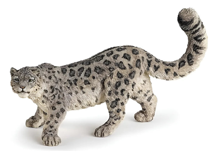 Figura Coleccionable Leopardo De Las Nieves Pintado A Mano