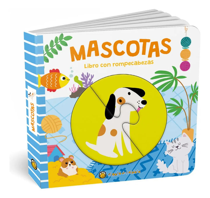 Libro Didáctico Rompecabezas Las Mascotas Para Niños