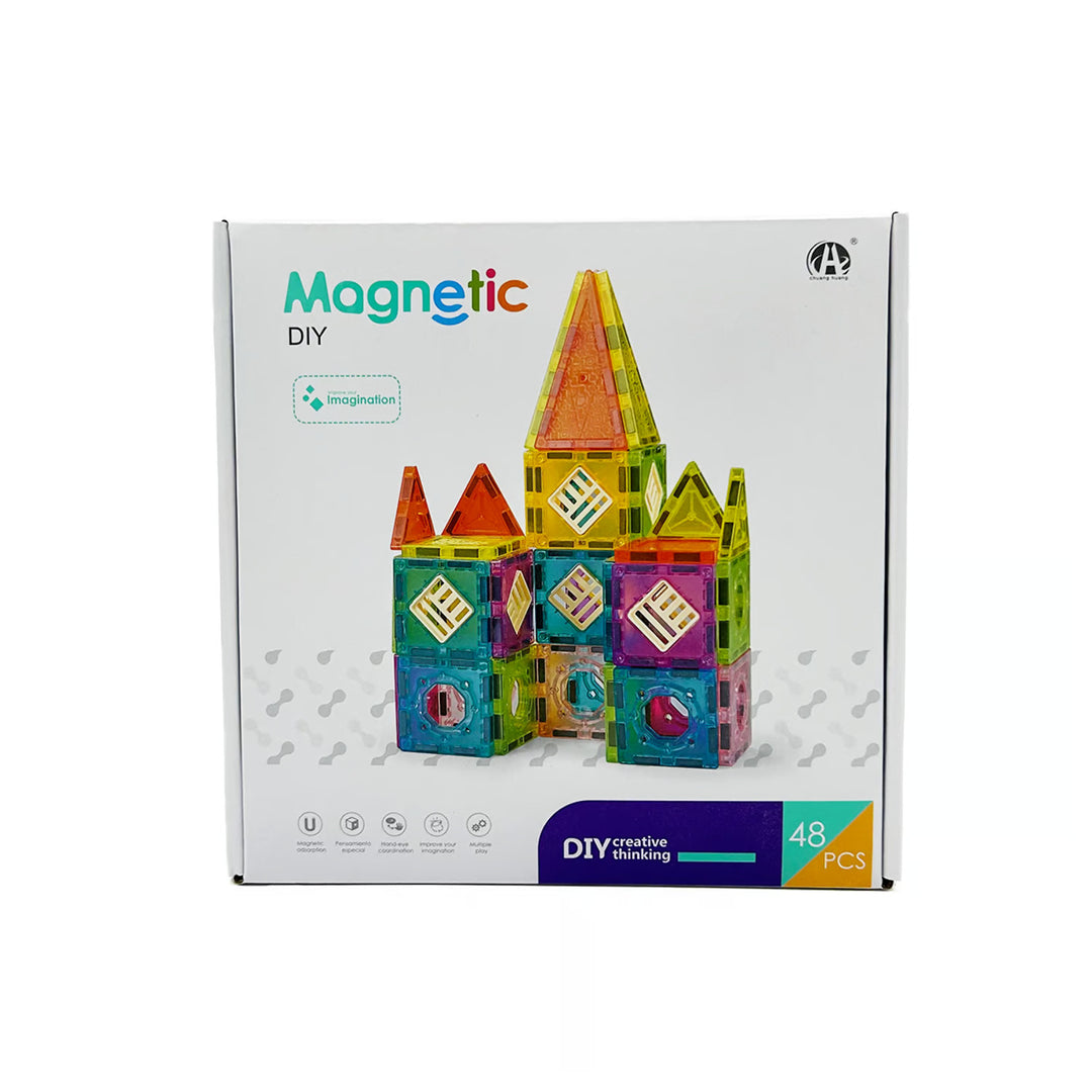 Juego Construcción Bloques Magnéticos 48 Piezas
