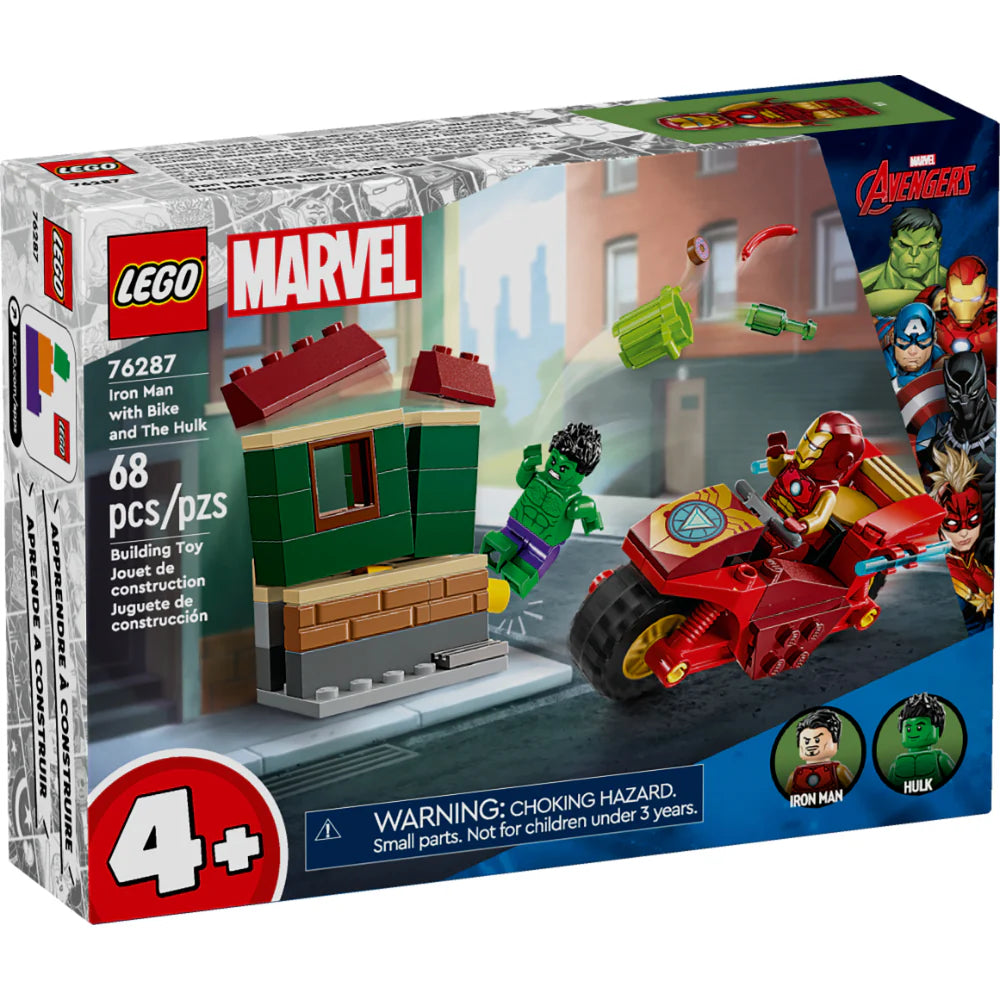 Juego Lego 68 Piezas Iron Man Y Hulk Niños