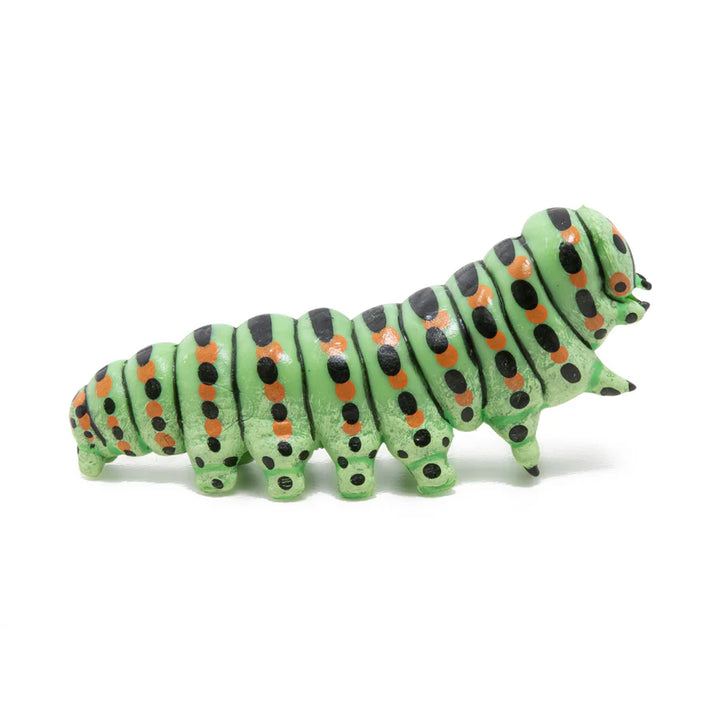 Figura Coleccionable Oruga Pintado A Mano Papo Para Niños