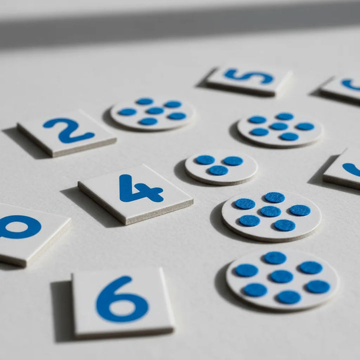 Juego Montessori Bingo Tactil De Numeros