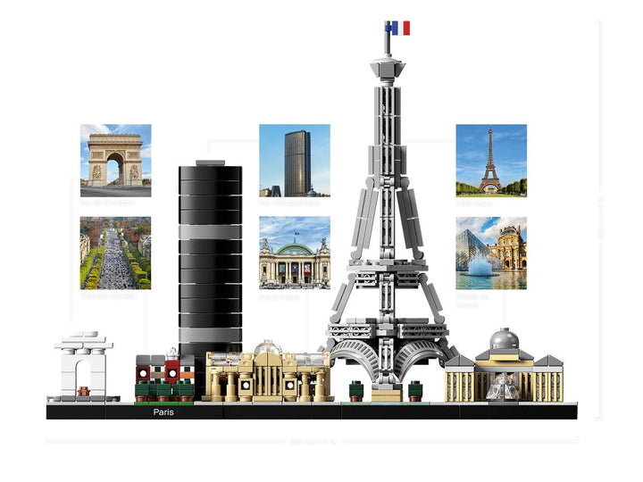 Juego De Construcción Skyline Paris 649 Piezas Para Niños