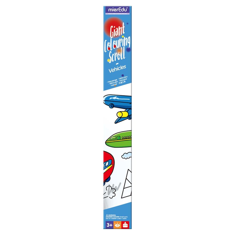 Rollo Para Colorear Vehículos Para Niños