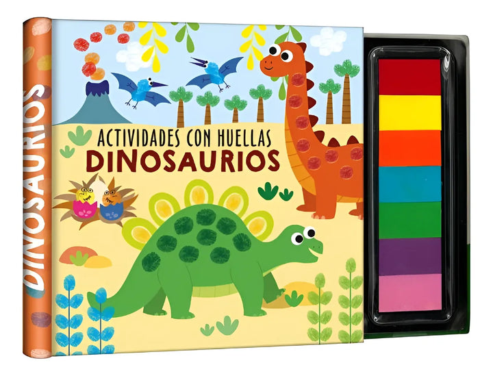 Libro Actividades Con Huellitas Dinosaurios
