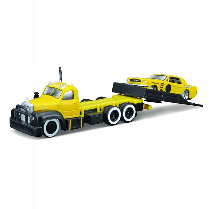 Carro A Escala 1/64 Grúa Mack Con Ford