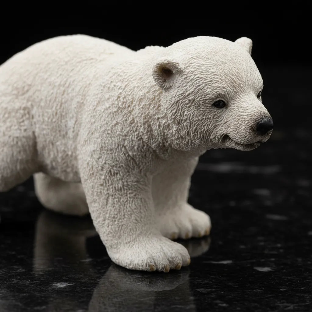 Figuras Cria Oso Polar Hecho A Mano Schleich