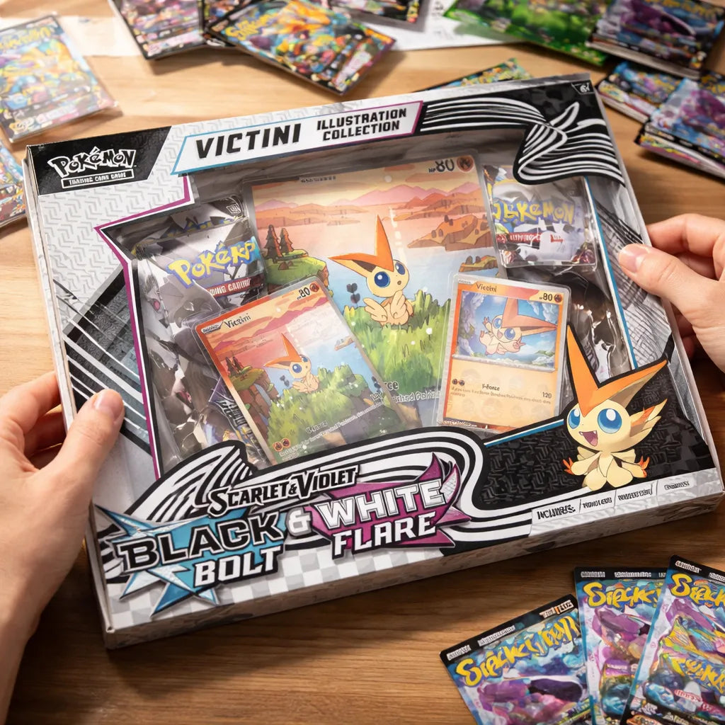 Colección De Ilustraciones Victini De Pokémon Tcg Escarlata