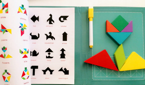 Juego Libro Tangram Magnético Para Niños