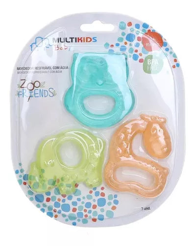 Set De Mordedores Zoo Para Bebé X 3 Niños