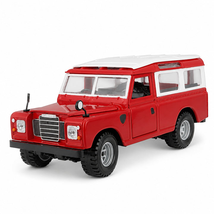 Carro Coleccionable 1/25 Land Rover Series II Rojo