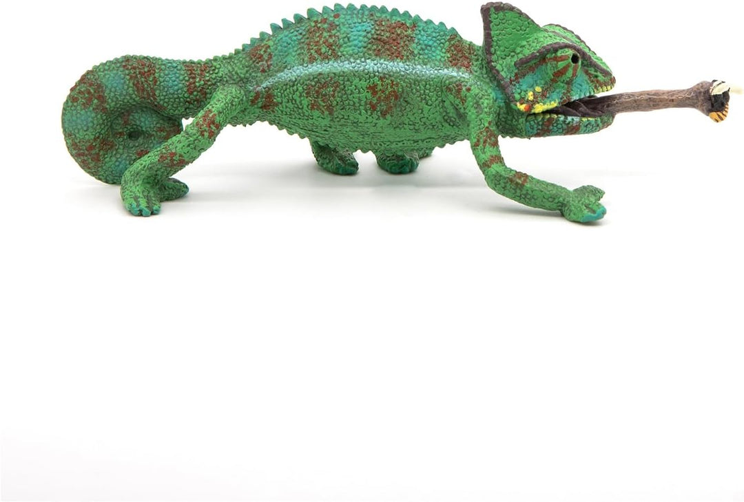Figura Coleccionable Camaleón Pintado A Mano Papo Niños