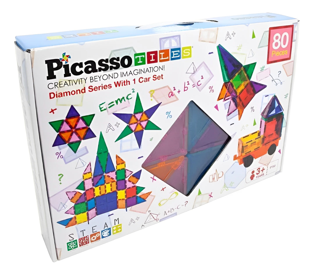 Juegos De Construcción Magnéticos 80 Piezas Niños
